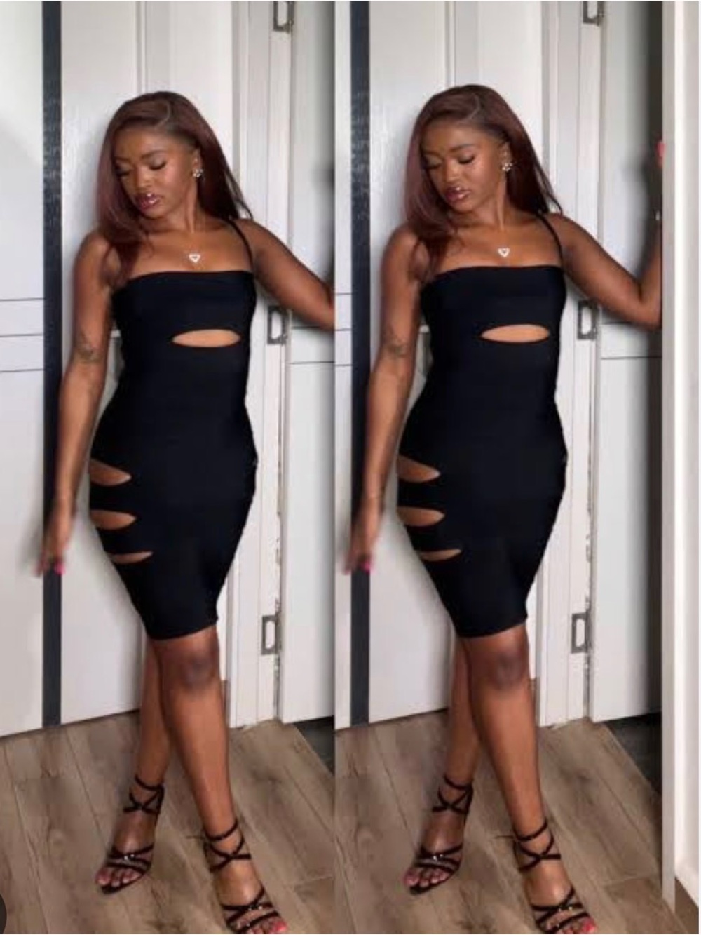 Oh Polly BNWT Black Bandage Cutout Bodycon Dress - Women's Chic Party Dress